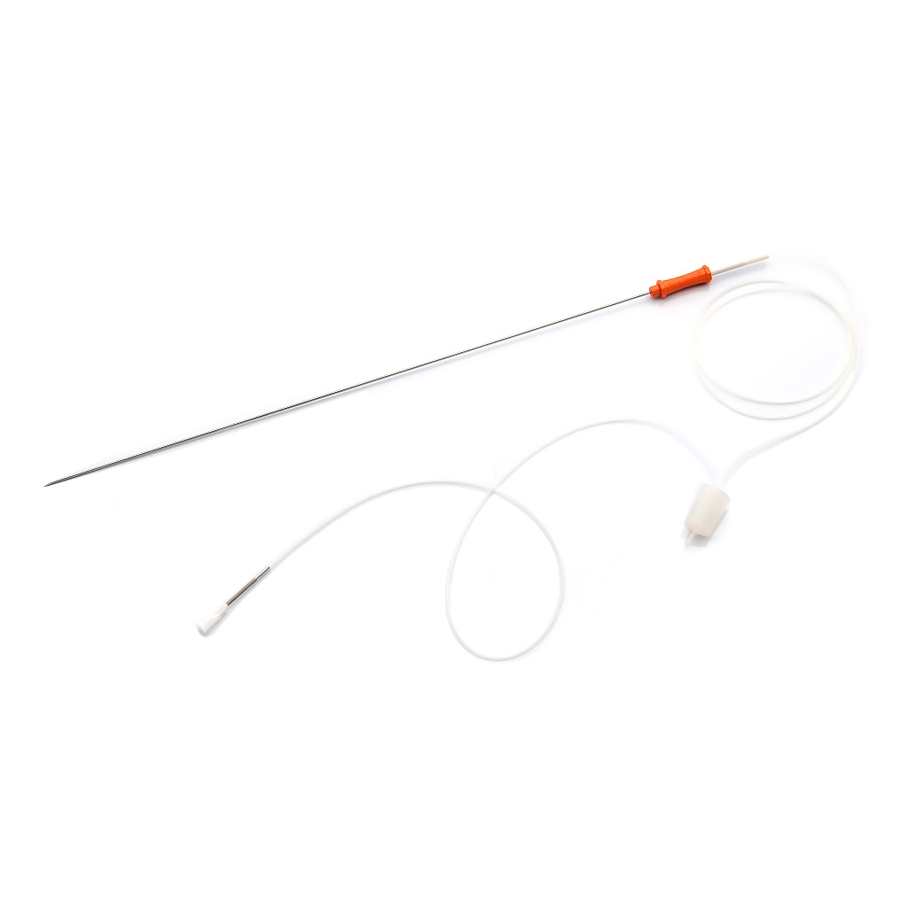 Single Lumen Needle with Aspiration and Vacuum Line